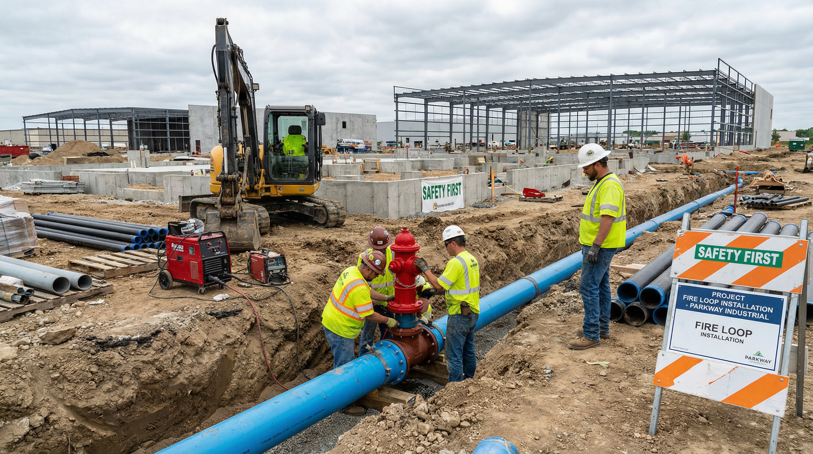 Fire service connection