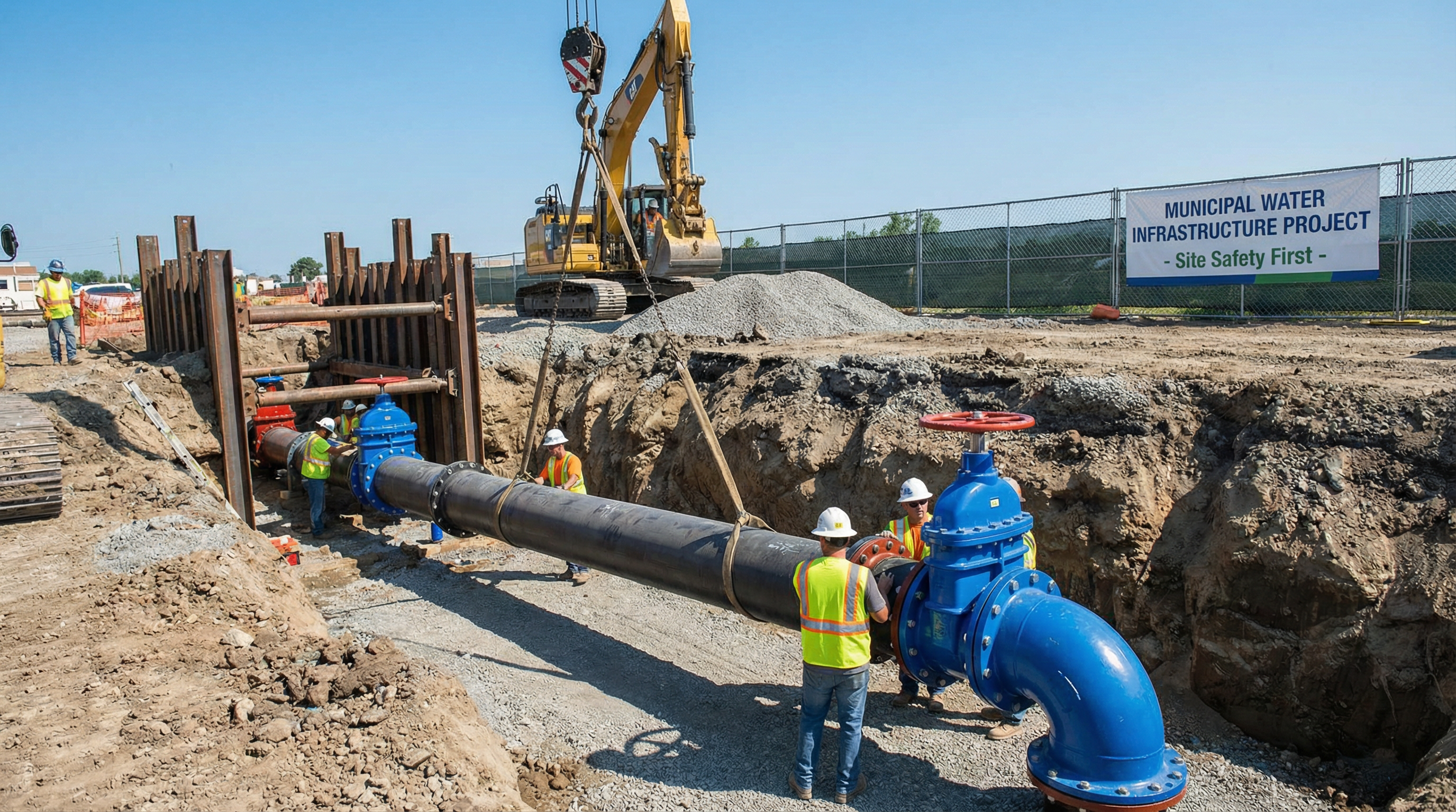 Water main installation